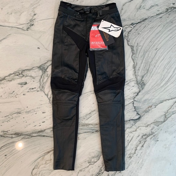 Alpinestars Pants - Alpinestars Vika V2 Women's Leather Motorcycle Pants CE City Collection Sz 6